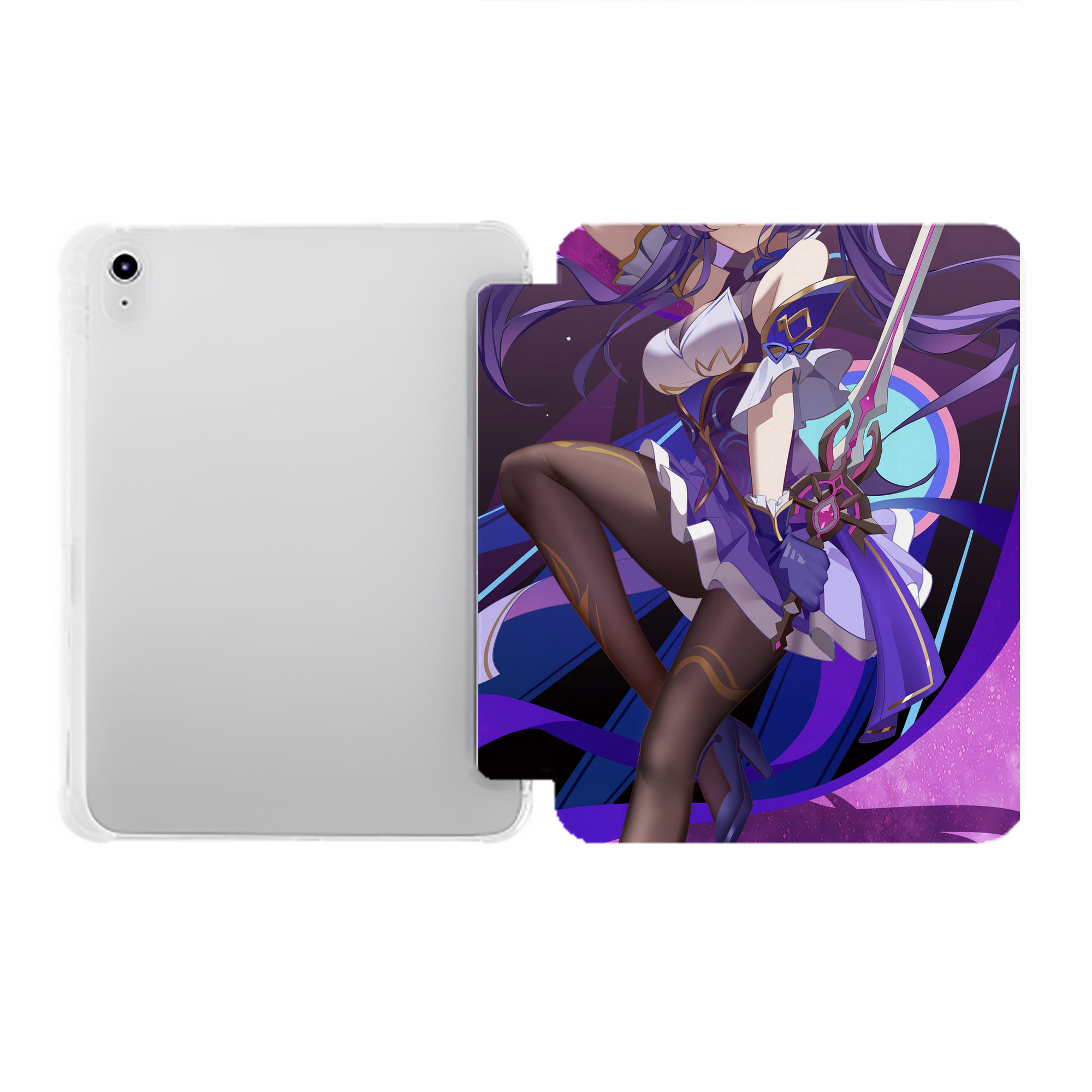（画像用） 葬送のフリーレン Frieren IPad ケース ペン収納付き 三つ折りスタンド PUレザー×シリコン 対応機種9.5/10.5/10.9インチ